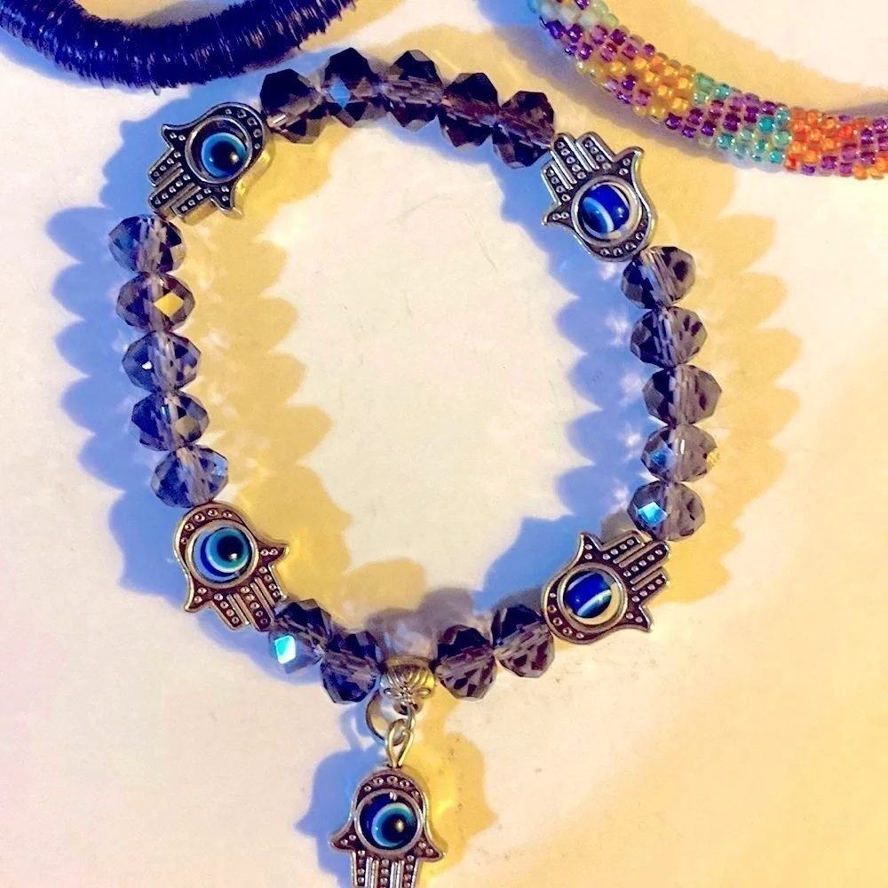 Kids Stretch Bracelet Bundle, 3 in Lot, Beaded, playful, girly girl​​​, VGUC